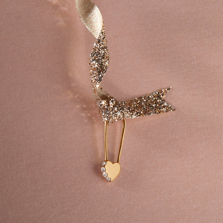 Love Safety Pin Earring