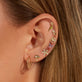 Image of 10K Yellow Gold Magic Mushroom Stud with Gemstones with Stone and Strand Earrings