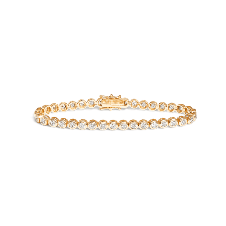 Large diamond tennis bracelet