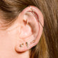 Medium Bar Stud Earring with Diamond