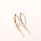 Medium Diamond Pave Huggie Earrings