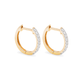 Medium Diamond Pave Huggie Earrings