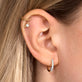 Medium Diamond Pave Huggie Earrings