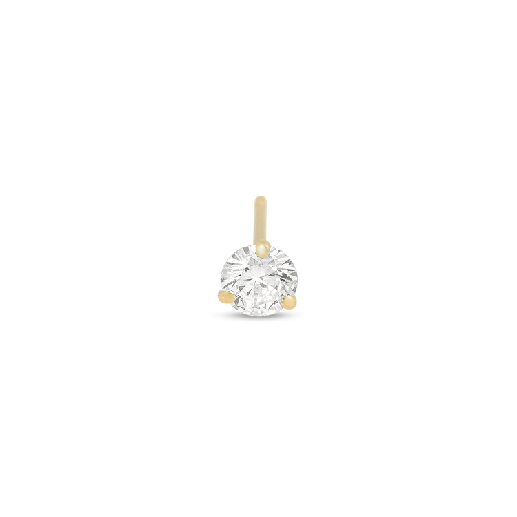 Stone and Strand 10K Yellow Gold Medium Diamond Stud Front Image