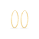 Hollow gold hoop earrings
