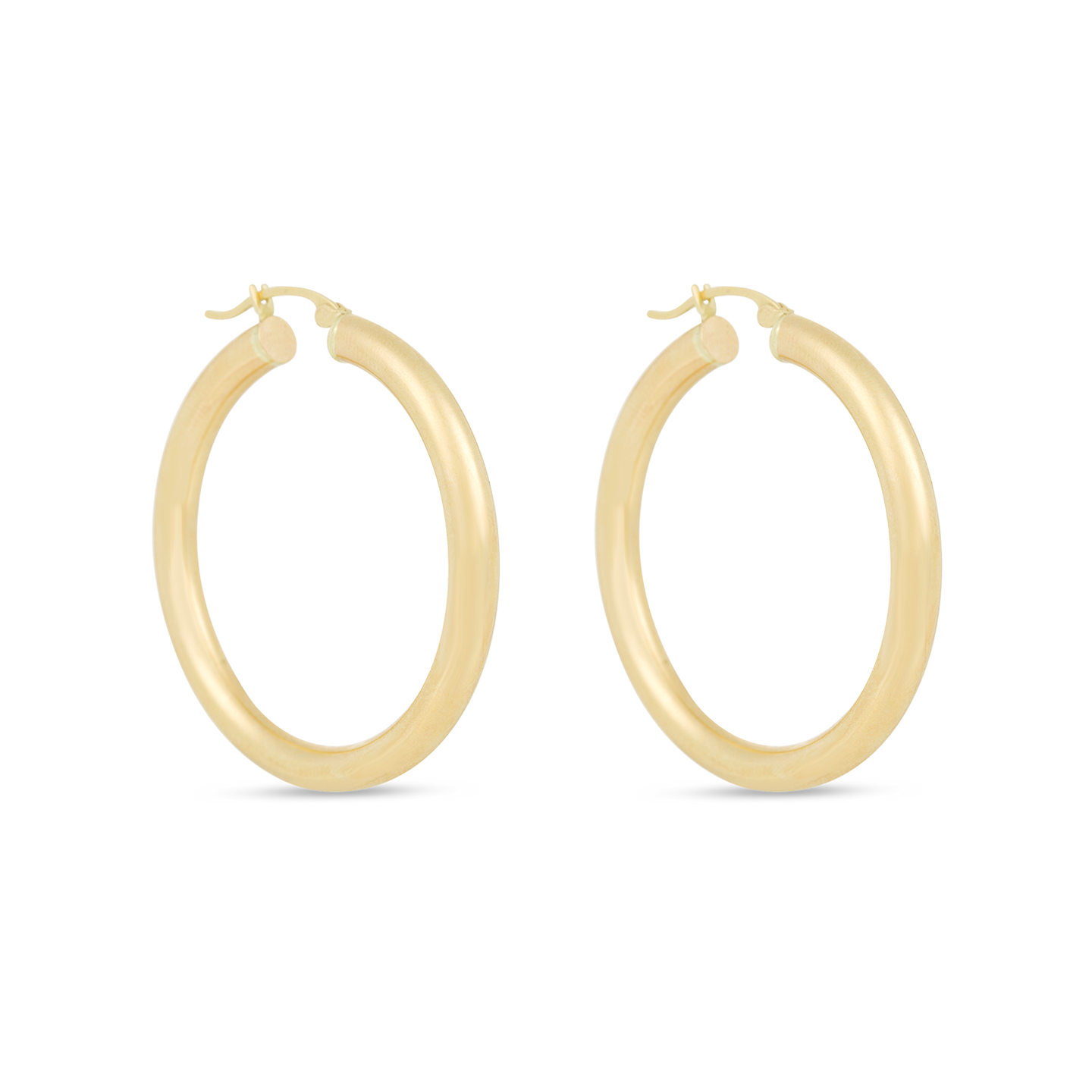 Medium Hollow Hoop Earrings – STONE AND STRAND