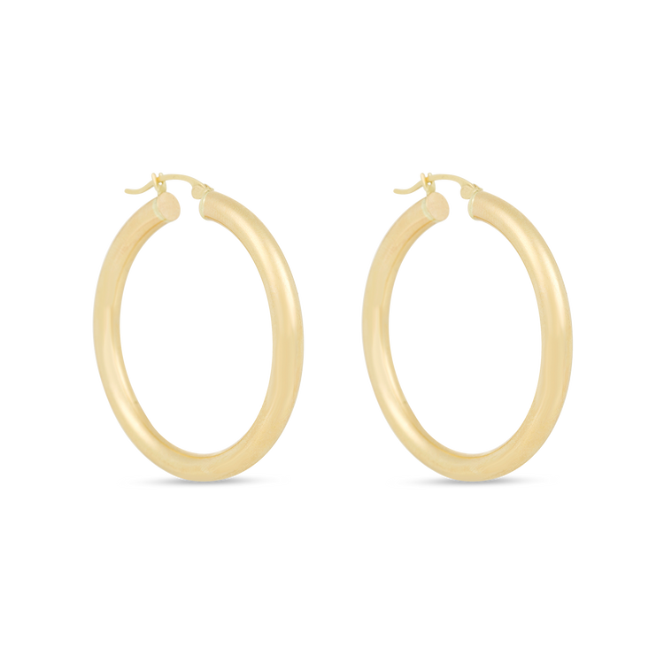 Medium Hollow Hoop Earrings