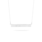 Medium Horizontal Bold Bar Necklace with Teeny Diamond