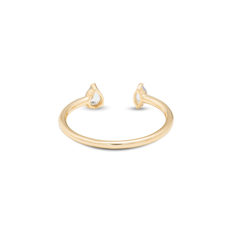 Mind The Gap Open Gemstone Ring