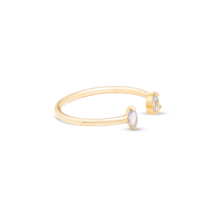 Mind The Gap Open Gemstone Ring