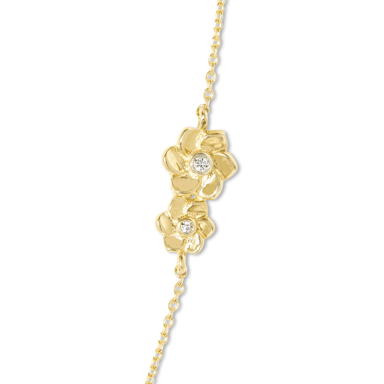 Mini Blooms Corsage Diamond Necklace