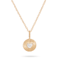 Mini Heart Diamond Medallion Necklace