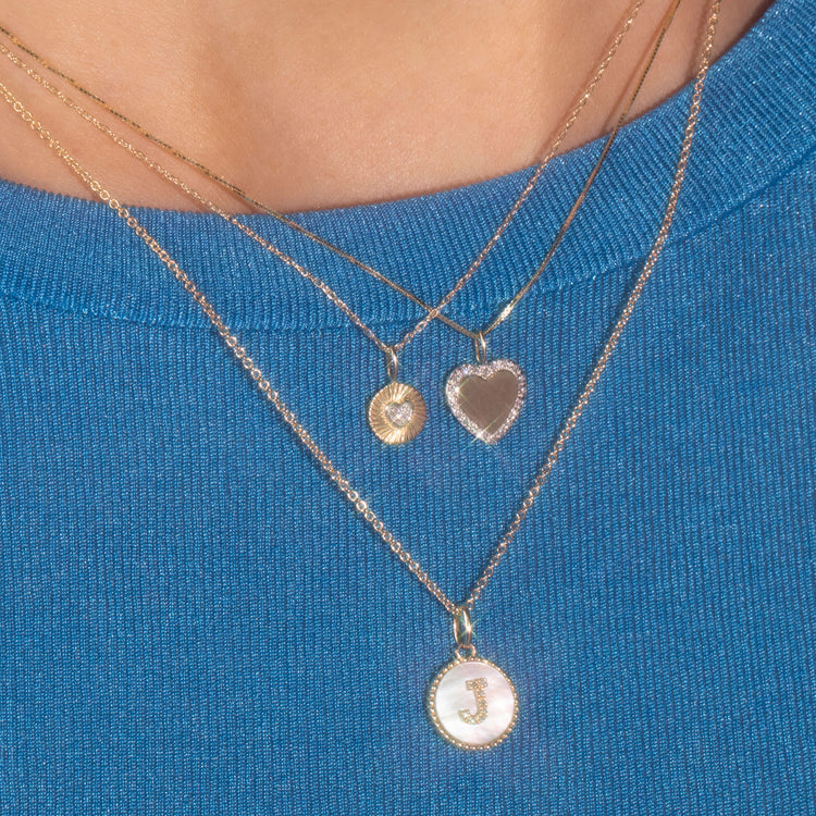 Personalized Mini Heart Necklace - EngraveCo
