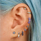 Mini Iolite Bubble Huggie