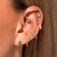 Mini Iolite Bubble Huggie