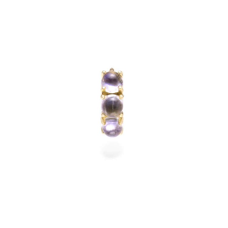 Mini Iolite Bubble Huggie