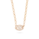 Mini Pave Puff Link Necklace