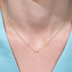 Mini Pave Puff Link Necklace