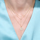 Mini Pave Puff Link Necklace