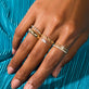 Mini Pave Puff Link Ring