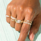Mini Pave Puff Link Ring