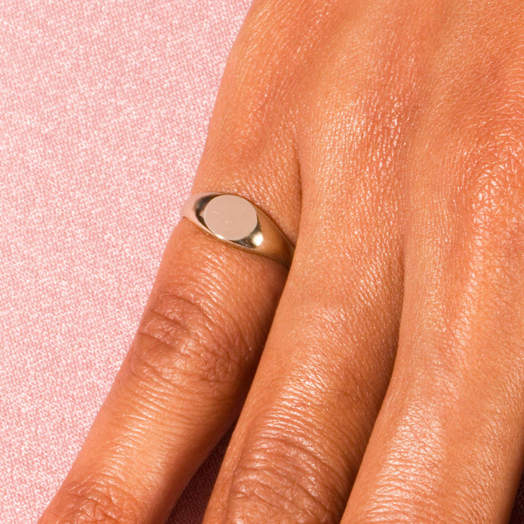 KIKICHIC | NYC | Dainty CZ Diamond Set Simple Band Pinky Ring Size 2, 3, 4  in Sterling Silver (925) 14k Gold, Rose Gold and White Gold Plated.