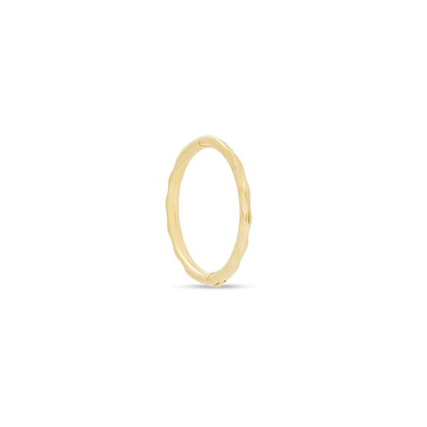 Stone and Strand 14K Yellow Gold Mini Wavy Clicker Ring Side Image