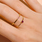 Mixed Pink Sapphire Pave Band