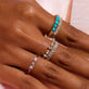 Moonstone Aquamarine Mama Ring