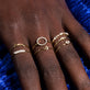 Mini Pave Diamond Evil Eye Ring