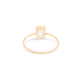 Stone and Strand 10K Yellow Gold Moonstone Oval Cabochon Fine Ring Rear Image