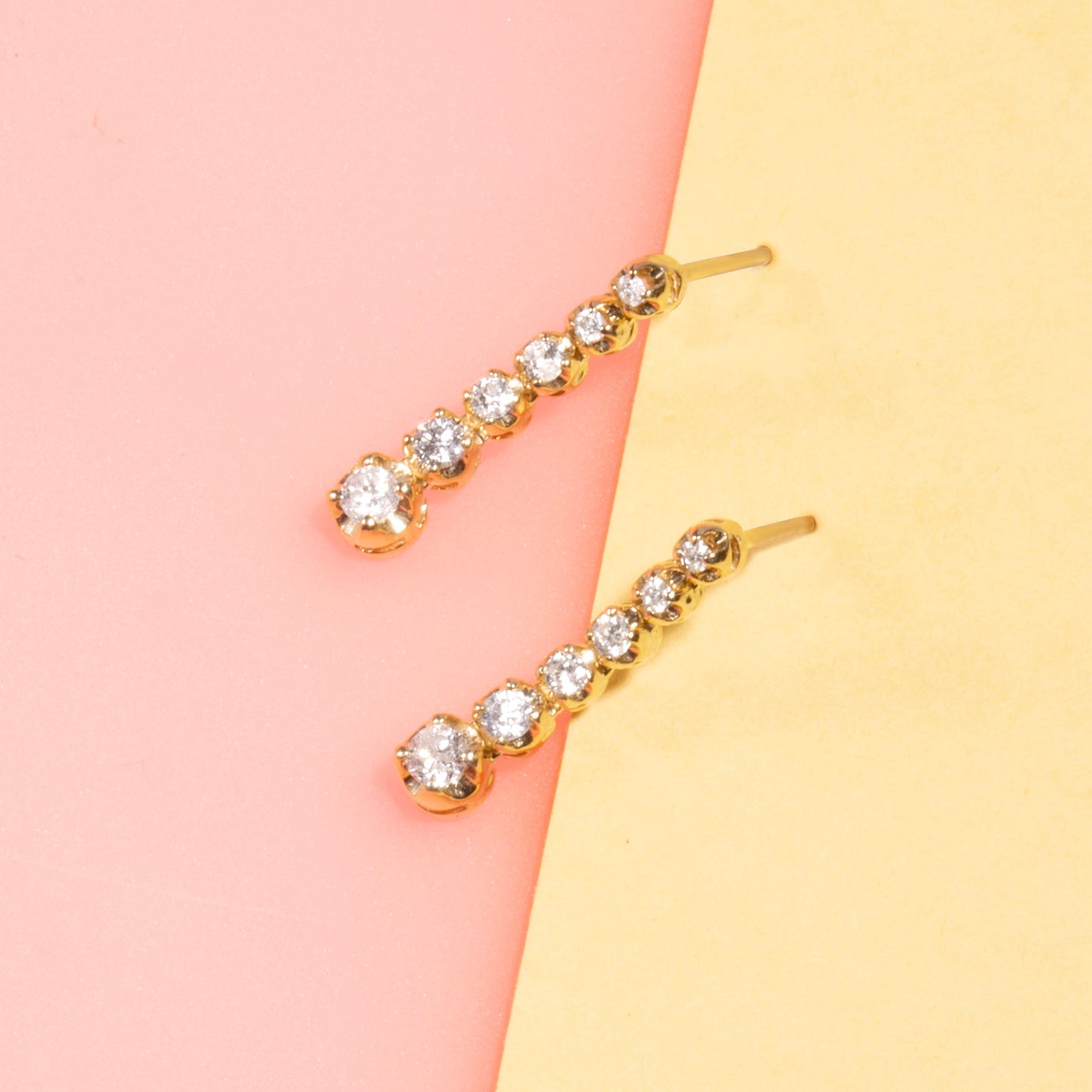 Noble Diamond Tennis Earrings STONE AND STRAND