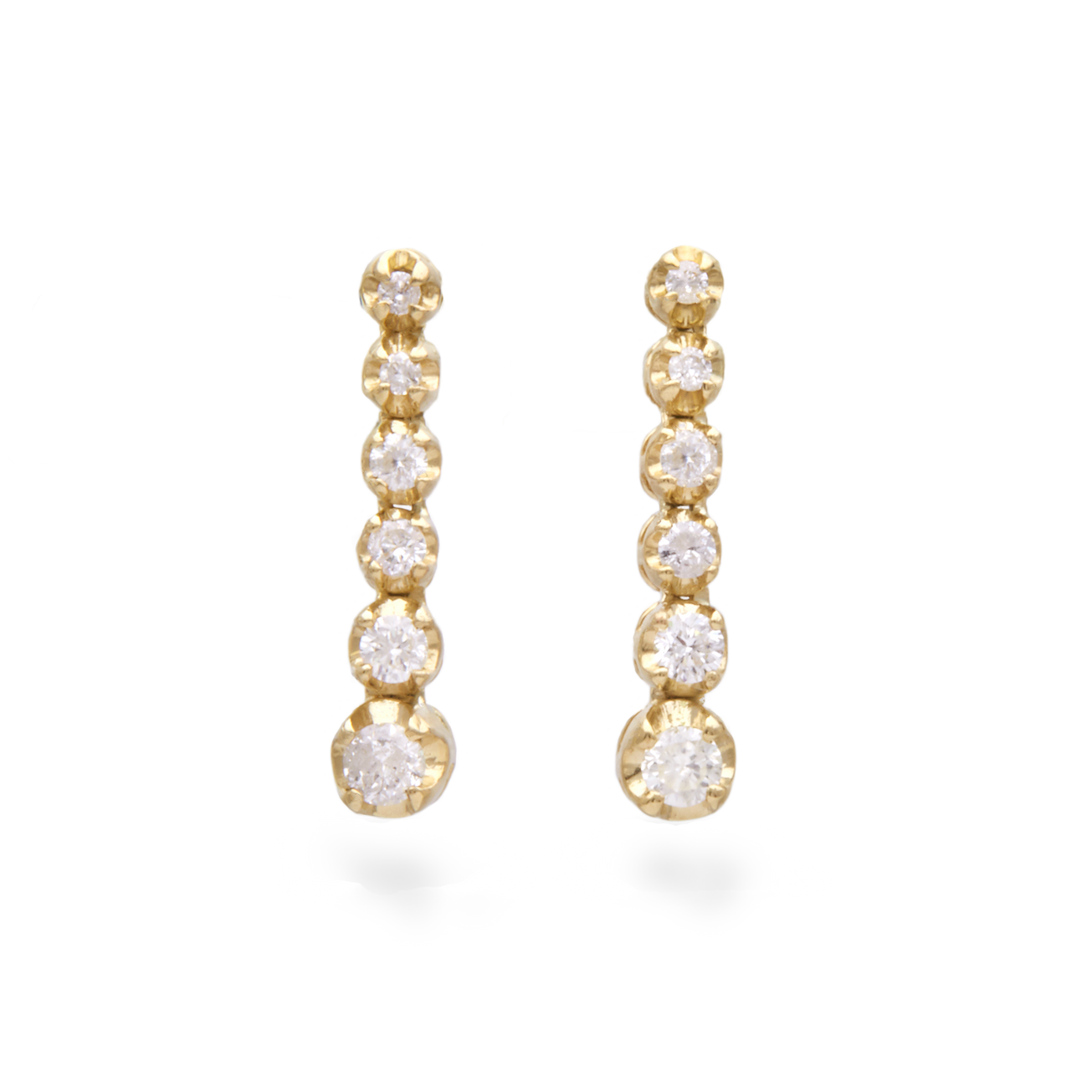 Noble Diamond Tennis Earrings STONE AND STRAND