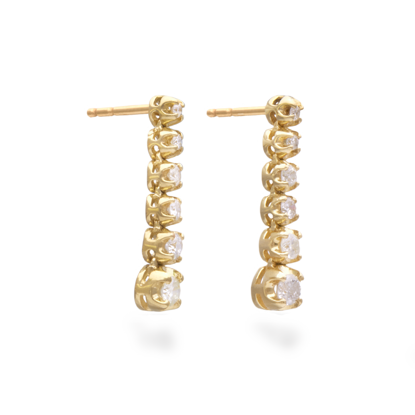 Noble Diamond Tennis Earrings STONE AND STRAND