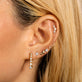 Image of 10K Yellow Gold Noble Diamond Tennis Earrings with Stone and Strand Earrings
