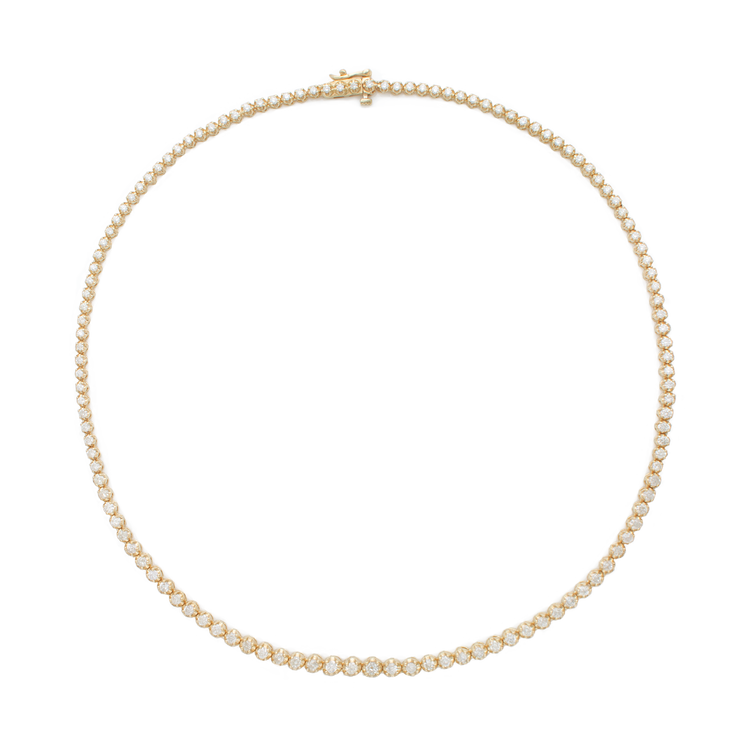 STONE AND STRAND 10Kイエローゴールド&ダイヤモンド ネックレス Noble Diamond Tennis Necklace – STONE AND STRAND
