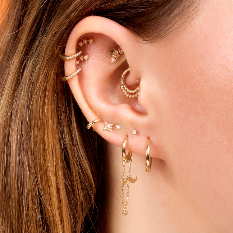 North Star Piercing Earring