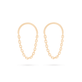 Gold chain drop earrings