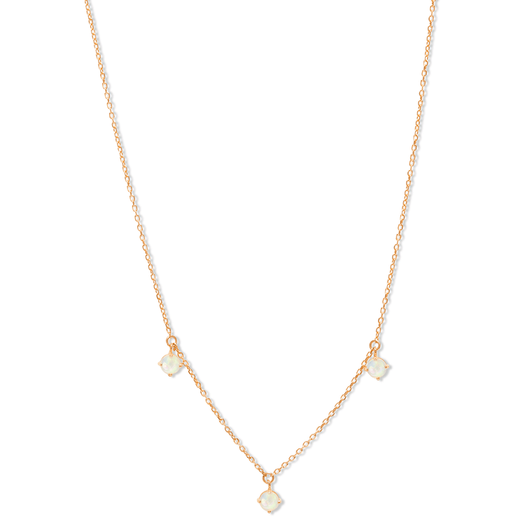 Opalescent Droplet Necklace