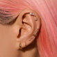 Ornate Trifecta Diamond Piercing Earring