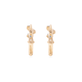 Stone and Strand 10K Yellow Gold Out Of The Blue Diamond and Blue Sapphire Huggies Rear Image