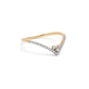Pave Curved Combo Stacker Ring