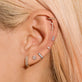 Pave Diamond Bar Studs