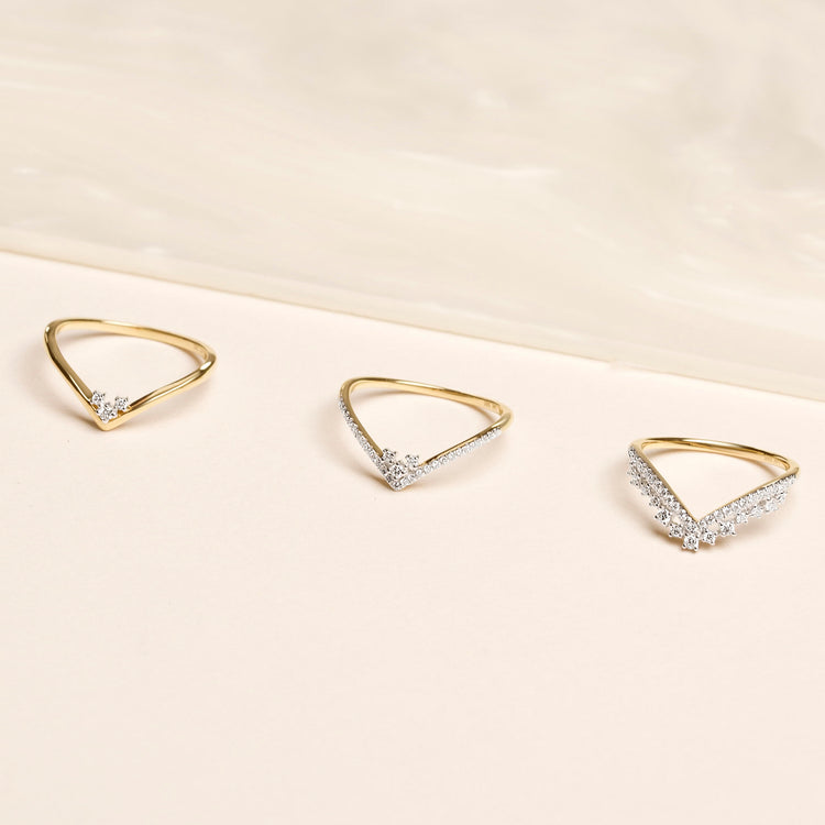 White Gold Pave Diamond Curve Band