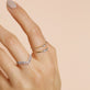 White Gold Pave Diamond Curve Band