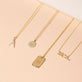 Still life image of Pave Diamond Disc Necklace with Stone and Strand solid gold jewelry