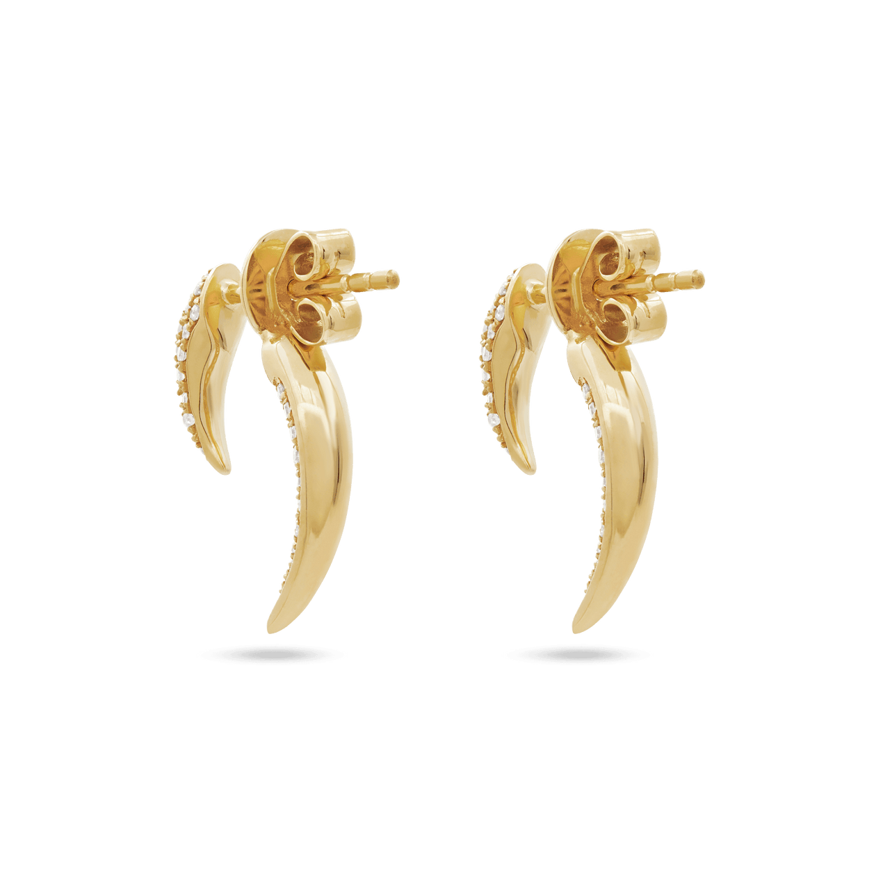 Pave Diamond Hook Earrings STONE AND STRAND