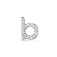 Pave Diamond Initial Asymmetric Necklace