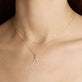Pave Diamond Initial Asymmetric Necklace