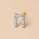 Pave Diamond Initial Stud